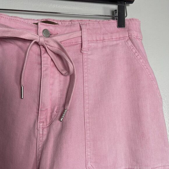 JUDY BLUE High Rise Garment Dyed Denim Joggers Size 16W Pink Casual Pants - Picture 4 of 11